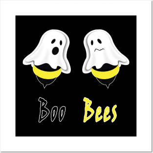 Boo Bees Funny Couple with Costume's Halloween party Posters and Art